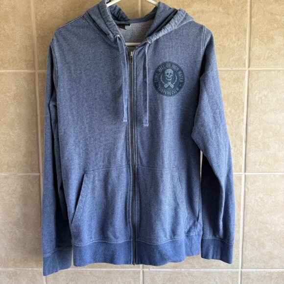 Patagonia - Torpedo Crew Hoodie - Come Hell Or High Water - Blue - Sz Small - Picture 1 of 13